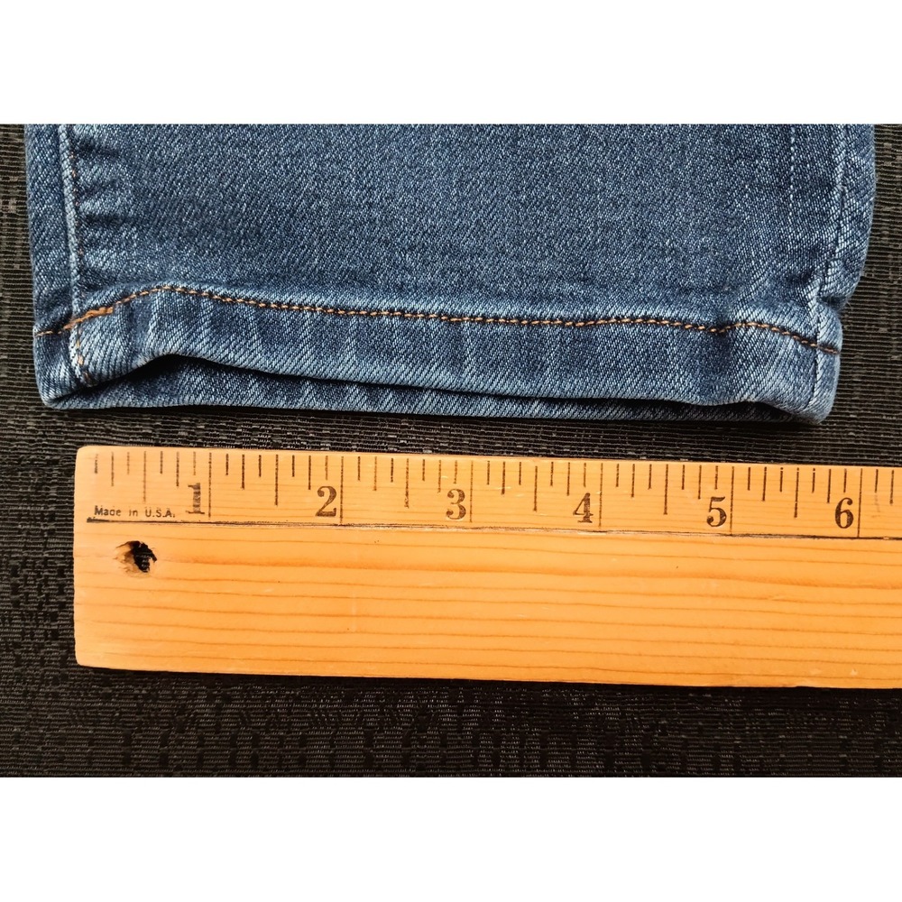 Chaps Petite Womens 10P Medium Wash Skinny Denim Jeans Blue Elastic Waistband - Picture 5 of 13